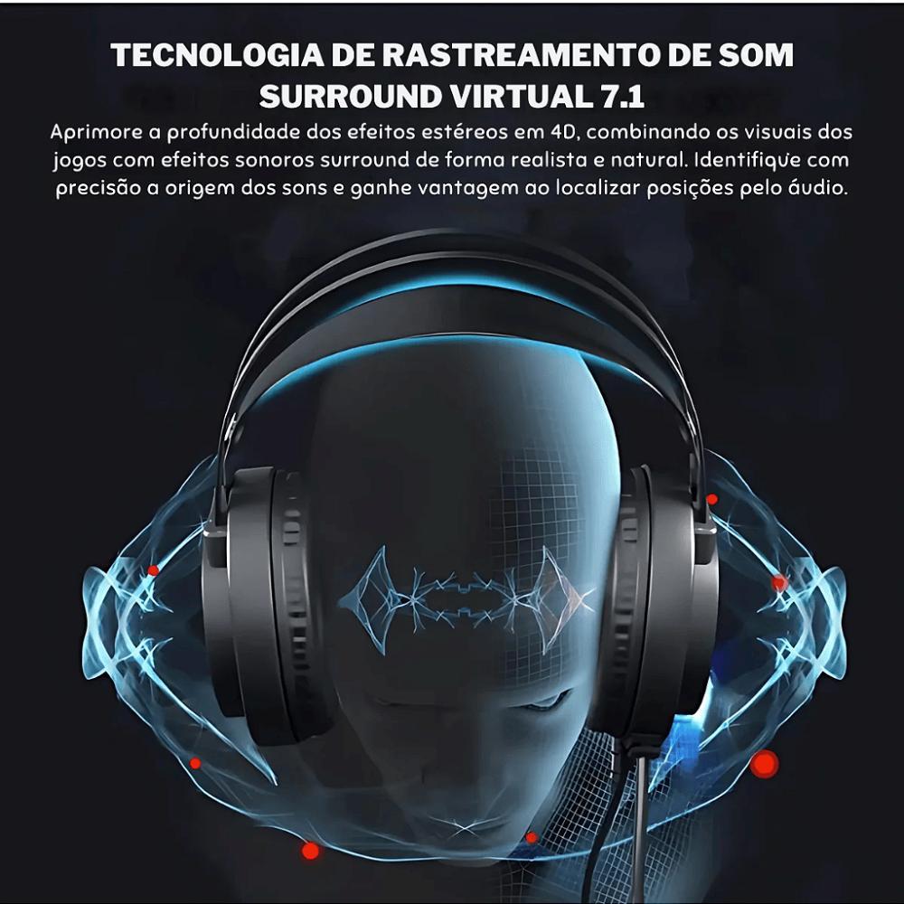 Kit Mouse Pad Speed Gamer + Mouse Óptico com Fio + Headset 7.1 - HP - 10