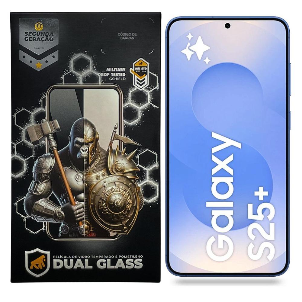 Película para Samsung Galaxy S25 Plus - Dual Glass Preta - Gshield - 1