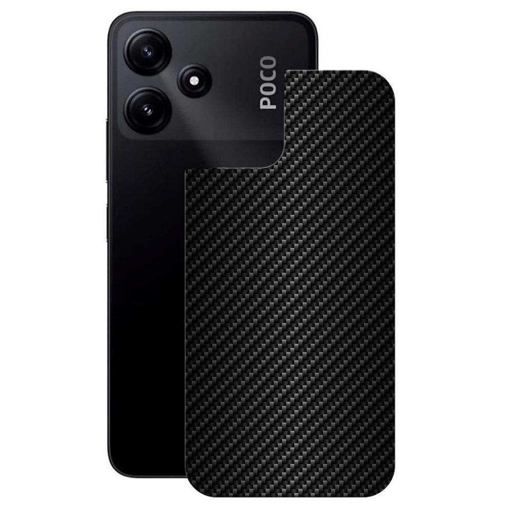 Película para Xiaomi Poco M6 Pro 5G - Traseira de Fibra de Carbono Preta - Gshield - 1