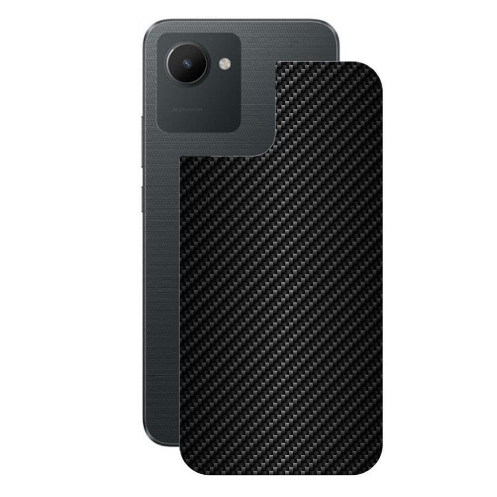 Película para Realme C30 - Traseira de Fibra de Carbono Preta - Gshield - 1