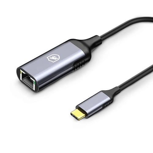 Adaptador rj45 cabo de rede tipo C  / usb c / type c - Gshield