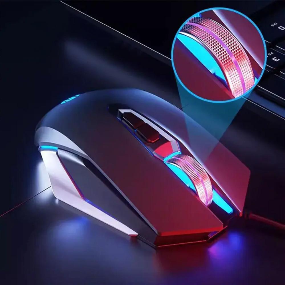 Mouse Gamer USB M220 - 4800 DPI - RGB - Preto - HP - 3