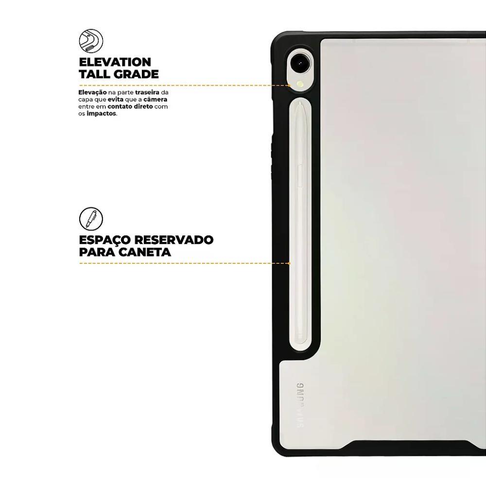 Capa case capinha para Samsung Galaxy Tab S10 FE - Clear Shock - Gshield - 2