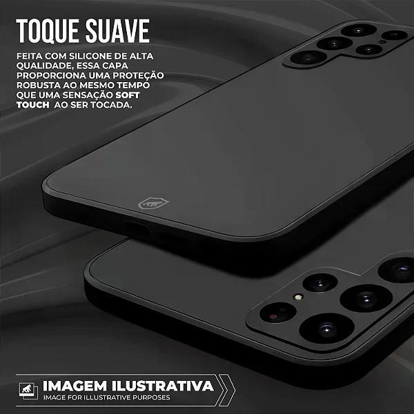 Capa case capinha para Motorola Moto G04s - Silicon Veloz - Preta - Gshield - 2