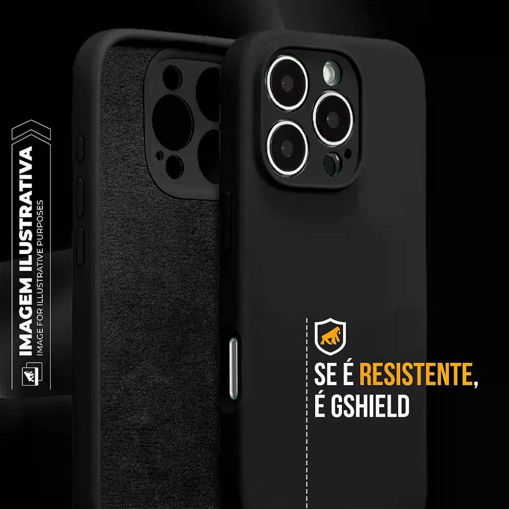 Capa case capinha para iPhone 17 Pro - Silicon Premium Preta - Gshield - 6
