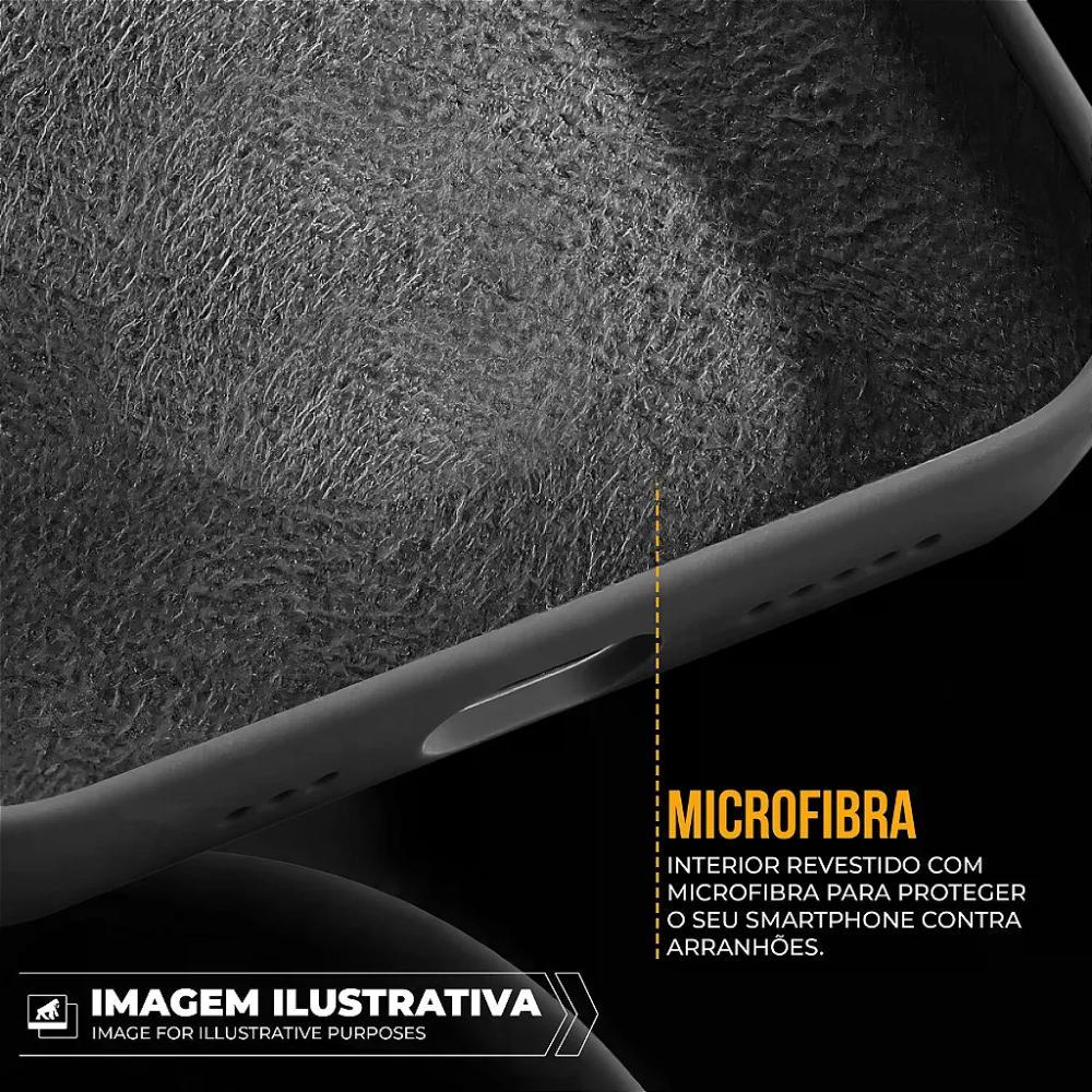 Capa case capinha para iPhone 17 Pro Max - Silicon Premium Preta - Gshield - 4