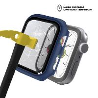 Case para Apple Watch 40MM - Armor - acompanha película integrada na case - Azul Navy - GshIeld - 3