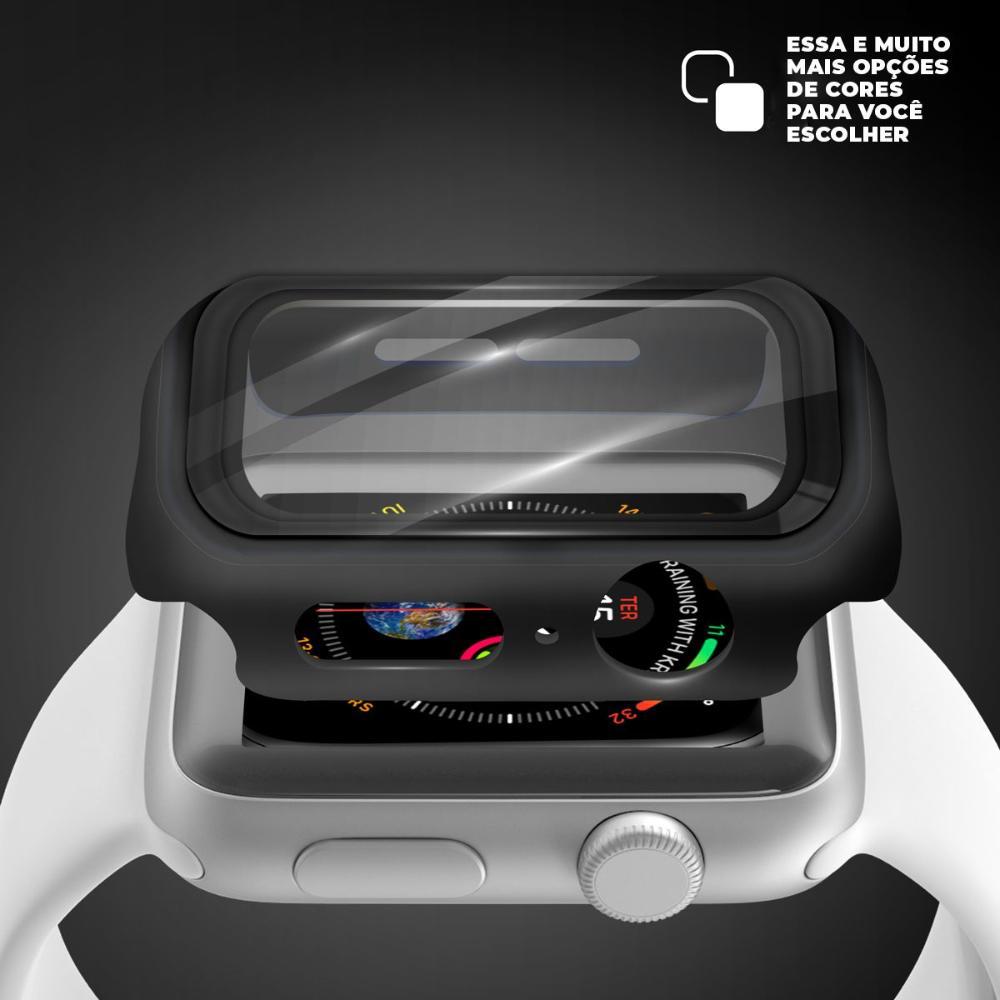 Case para Apple Watch 44MM - Armor - acompanha película integrada na case - Preta - Gshield - 2