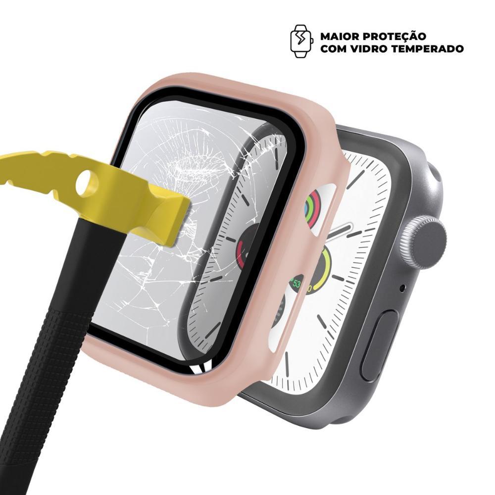 Case para Apple Watch 38MM - Armor - acompanha película integrada na case - Rosa - Gshield - 3
