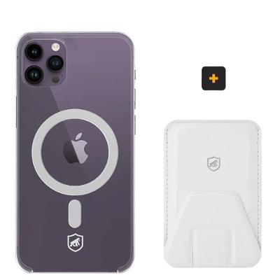 Kit Magsafe - Capa case capinha e Carteira com Kickstand para iPhone 14 Pro Max - Gshield
