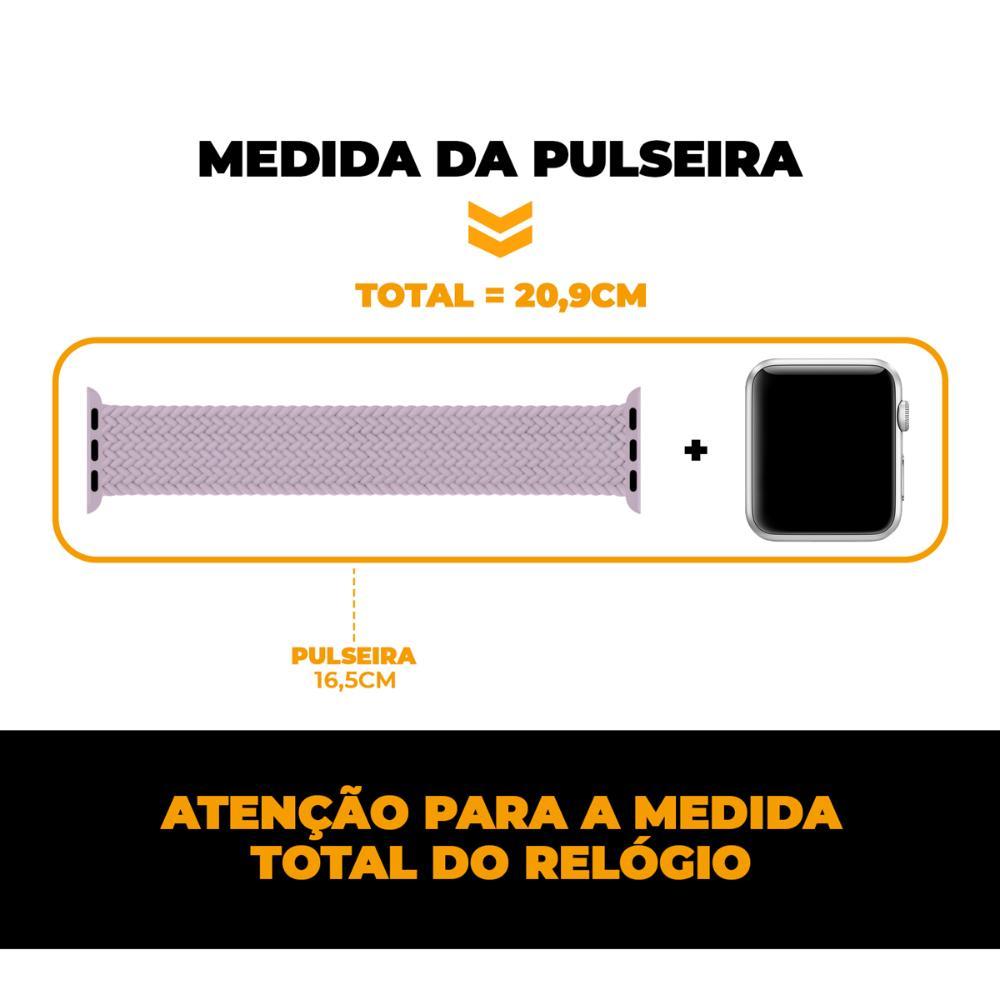 Pulseira para Apple Watch 42 / 44 / 45 / 49MM Armor Loop - Rosa - Gshield - 3