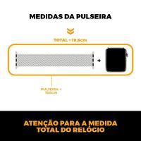 Pulseira para Apple Watch 38 / 40 / 41MM Armor Loop - Branca - Gshield - 3