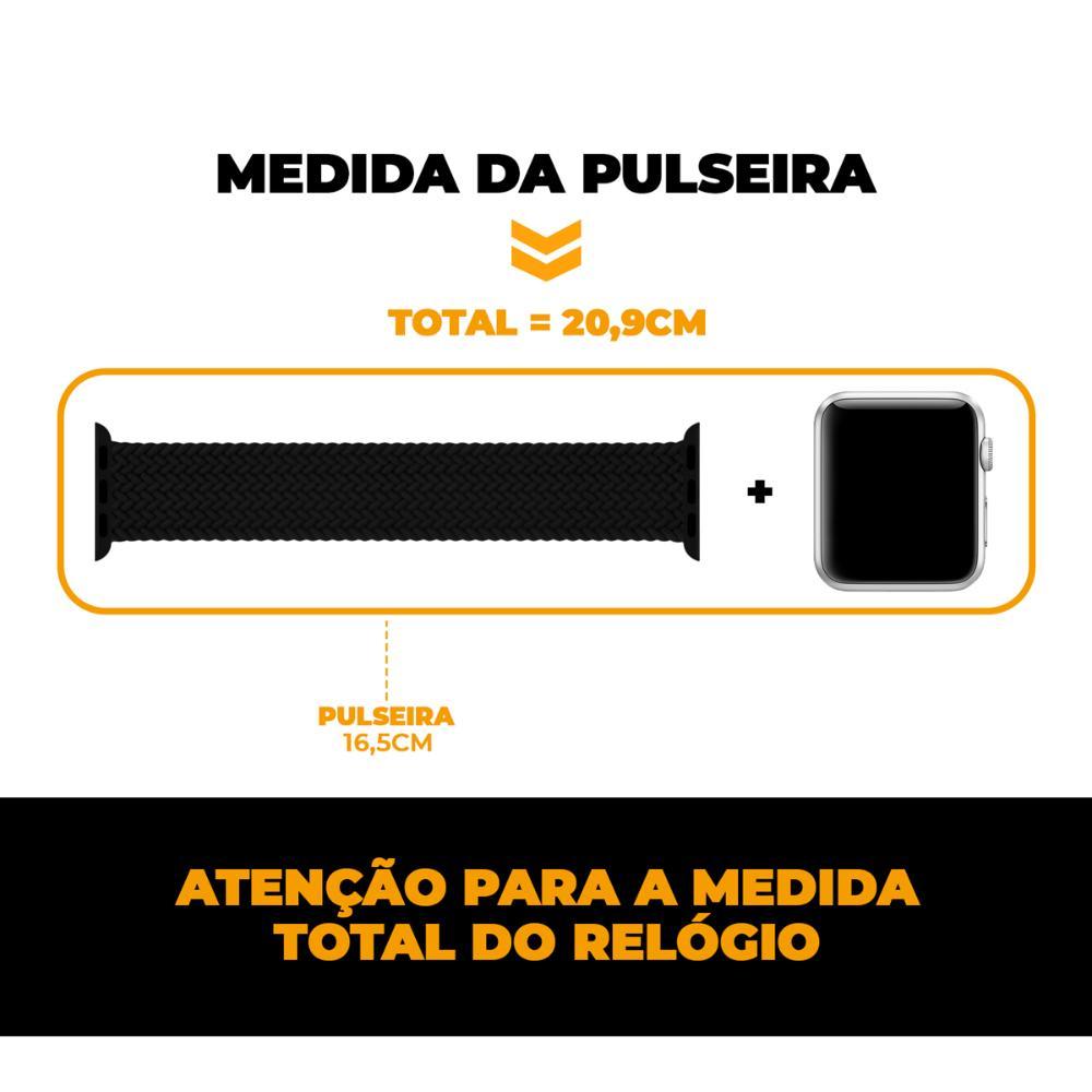 Pulseira para Apple Watch 42 / 44 / 45 / 49MM Armor Loop - Preta - Gshield - 3