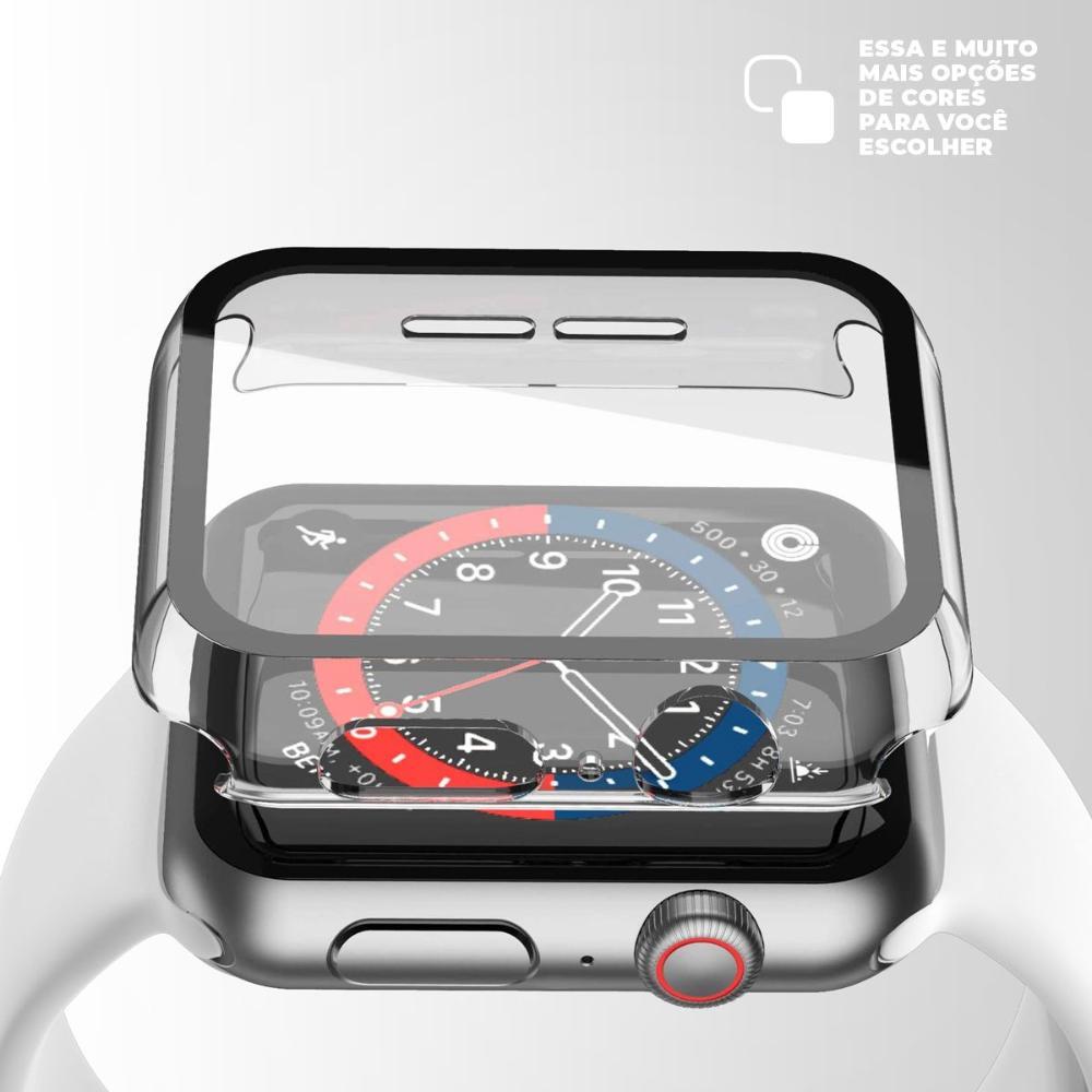 Case para Apple Watch 44MM - Armor - acompanha película integrada na case - Transparente - Gshield - 2
