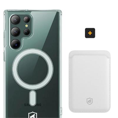 Kit Magsafe - Capa case capinha e Carteira para Samsung Galaxy S22 Ultra - Gshield