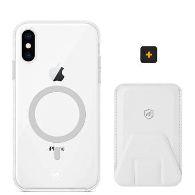 Kit Magsafe - Capa case capinha e Carteira com Kickstand para iPhone X / XS - Gshield