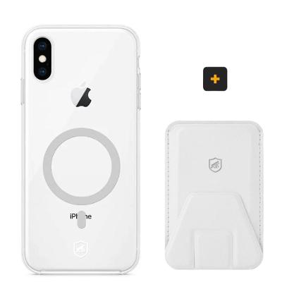 Kit Magsafe - Capa case capinha e Carteira com Kickstand para iPhone XS Max - Gshield