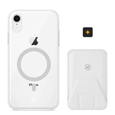 Kit Magsafe - Capa case capinha e Carteira com Kickstand para iPhone XR - Gshield