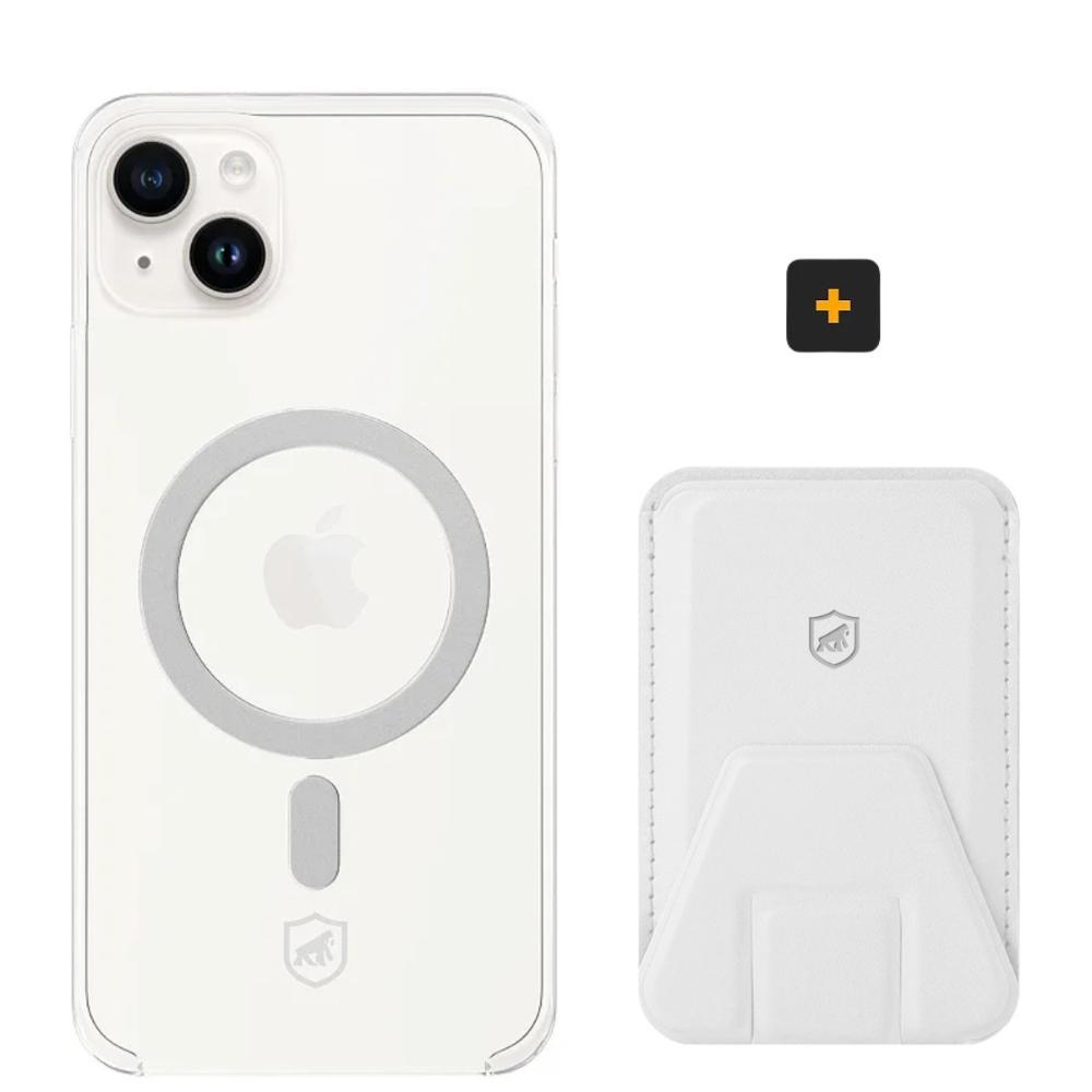Kit Magsafe - Capa case capinha e Carteira com Kickstand para iPhone 14 Plus - Gshield - 1