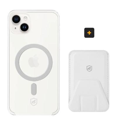 Kit Magsafe - Capa case capinha e Carteira com Kickstand para iPhone 14 Plus - Gshield