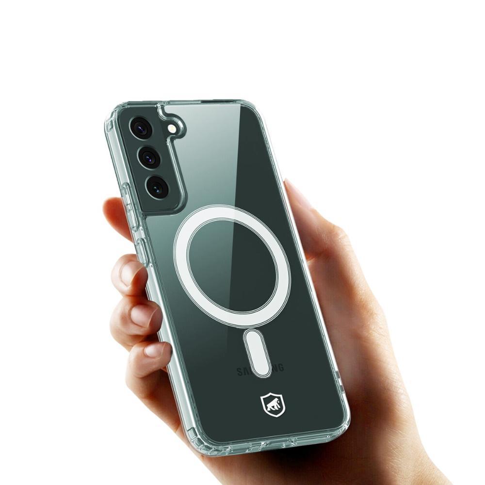 Kit Magsafe - Capa case capinha e Carteira com Kickstand para Samsung Galaxy S22 Plus - Gshield - 5