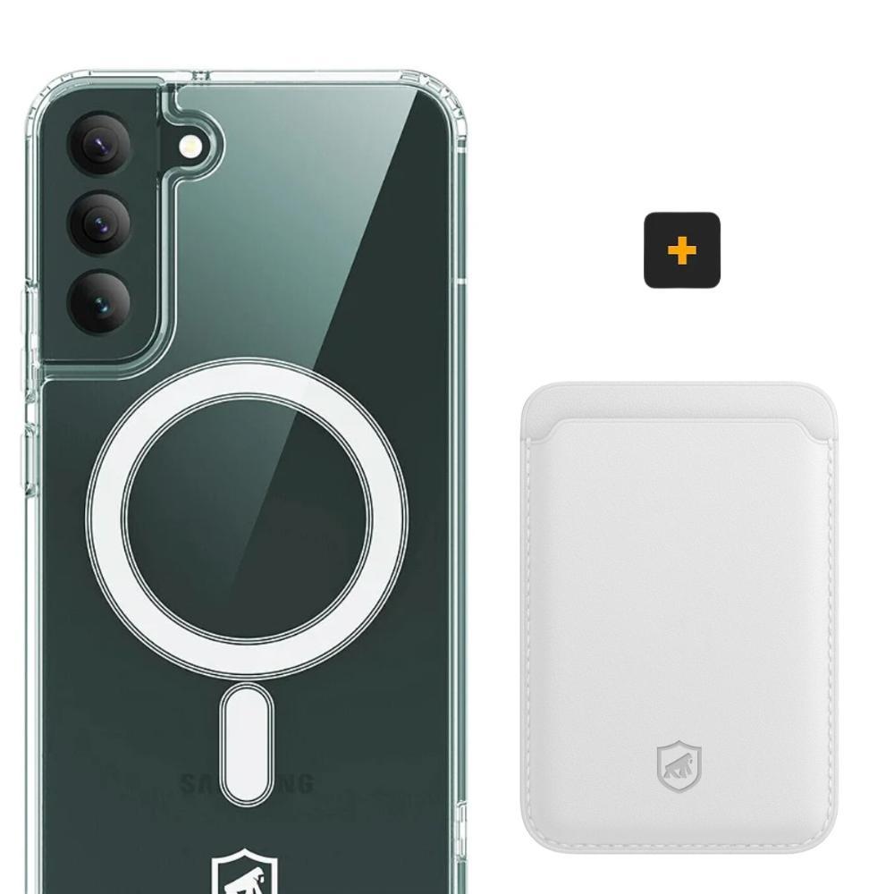 Kit Magsafe - Capa case capinha e Carteira para Samsung Galaxy S22 Plus - Gshield - 1