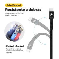 Cabo usb para PlayStation 5 Tipo C / Usb 2 metros- Preto - Gshield - 3