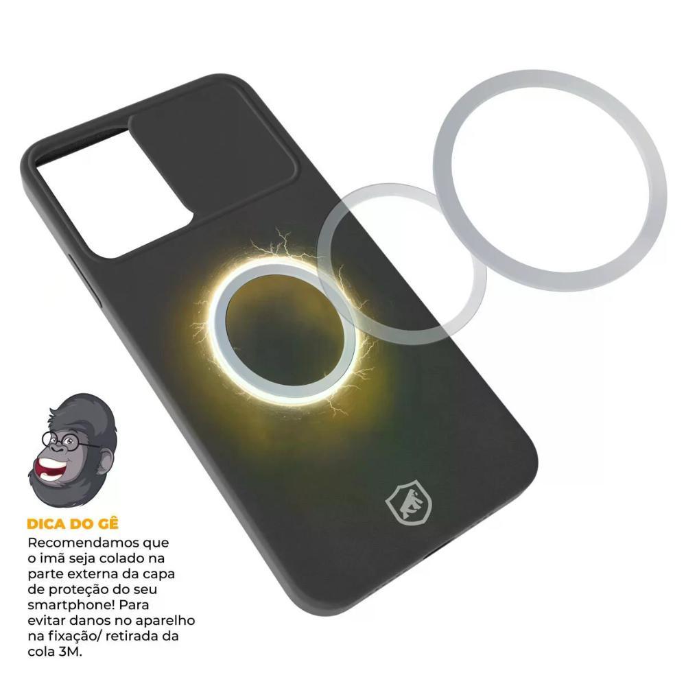 Presente Dia dos Pais - Carregador Portátil Nano Snap Magsafe - Wireless - Preto - Compre 1 e leve o 2° pela METADE do preço -Gshield - 6