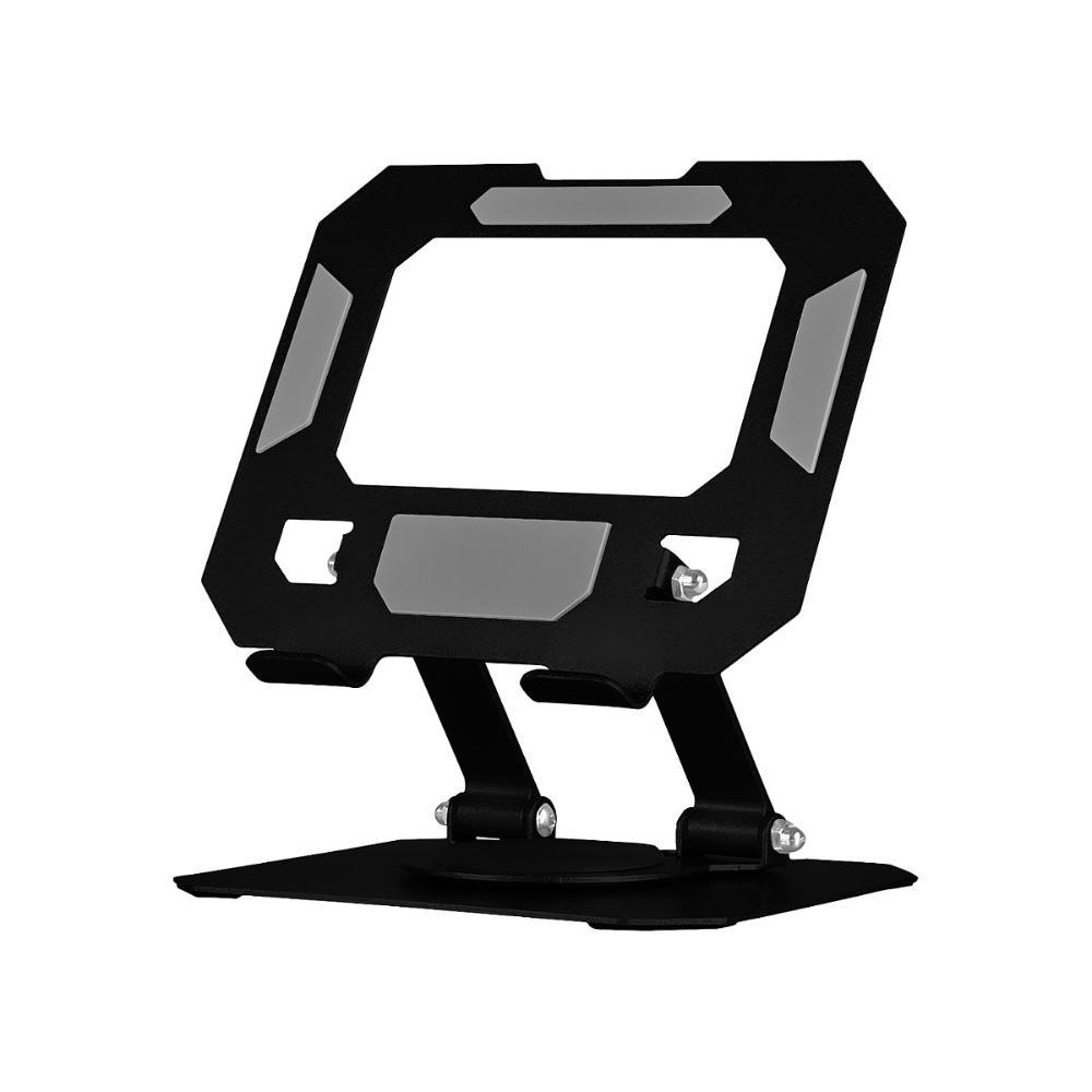 Suporte Dobrável Giratório para Celular e Tablet - Preto - Verde - 1