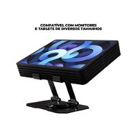 Suporte Dobrável Giratório para Celular e Tablet - Preto - Verde - 2