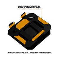 Suporte Dobrável Giratório para Celular e Tablet - Preto - Verde - 3