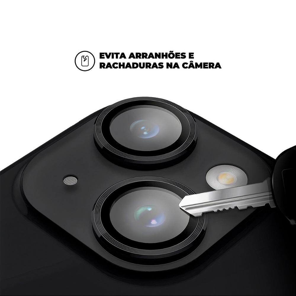 Protetor de Lente para iPhone 15 Plus - One Armor - Frame para câmera - Preto - Gshield - 3
