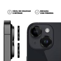 Protetor de Lente para iPhone 15 Plus - One Armor - Frame para câmera - Preto - Gshield - 4