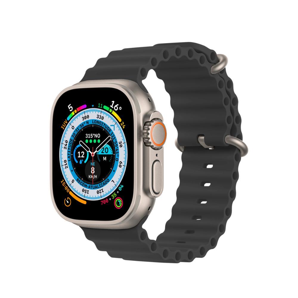 Pulseira para Apple Watch Ultra 49 MM - Oceano Cloud  - Preta - Gshield - 1