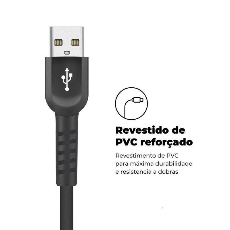 Cabo para controle Xbox Series S/X 2 metros-  Tipo C / Usb - Preto - Gshield - 3