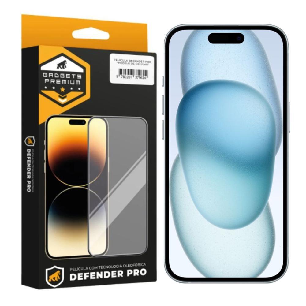 Película para iPhone 15 - Defender Pro - Preta - Gshield - 1