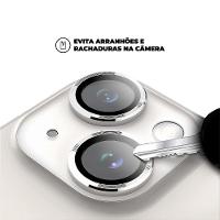 Protetor de Lente para iPhone 15 - One Armor - Frame para câmera - Prata - Gshield - 3