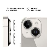 Protetor de Lente para iPhone 15 - One Armor - Frame para câmera - Prata - Gshield - 4