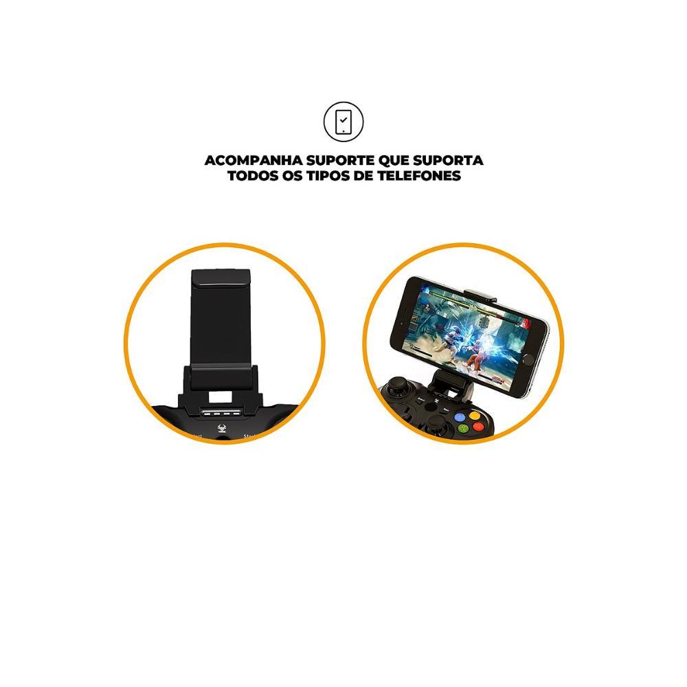 Controle Gamepad Joystick Bluetooth compatível com IOS / ANDROID / PC / PS3 / PS4 / SWITCH - Verde - 4