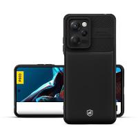 Kit Capa case capinha Symetric Preta e Película Hydrogel HD para Xiaomi Poco X5 Pro - Gshield - 2
