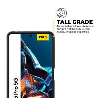Kit Capa case capinha Symetric Preta e Película Hydrogel HD para Xiaomi Poco X5 Pro - Gshield - 5