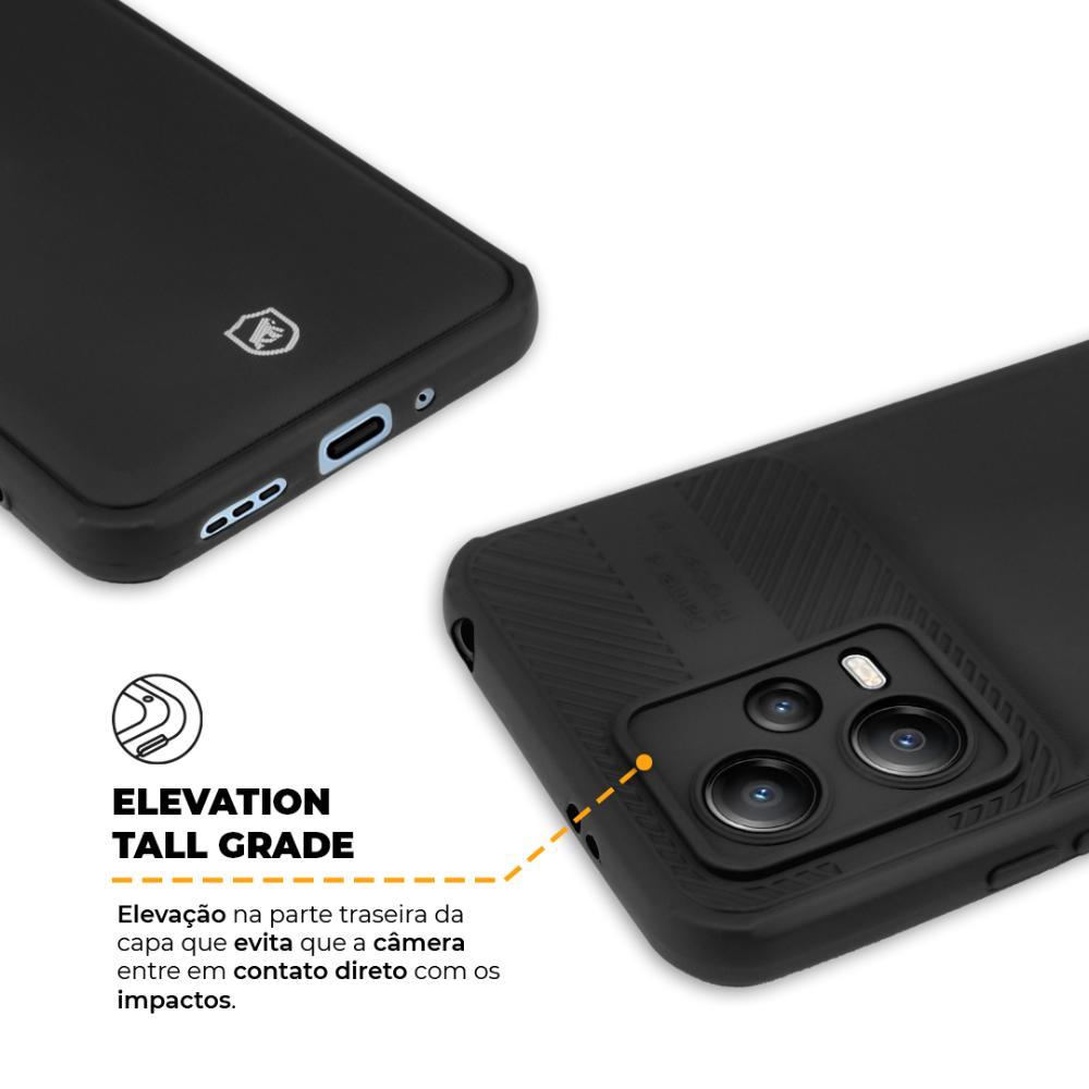 Kit Capa case capinha Symetric Preta e Película Hydrogel HD para Xiaomi Poco X5 - Gshield - 3