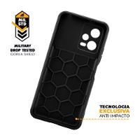 Kit Capa case capinha Symetric Preta e Película Hydrogel HD para Xiaomi Poco X5 - Gshield