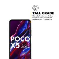 Kit Capa case capinha Symetric Preta e Película Hydrogel HD para Xiaomi Poco X5 - Gshield - 5