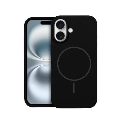 Capa case capinha para iPhone 16 Plus - Silicon Liquid Magsafe - Preta - Gshield
