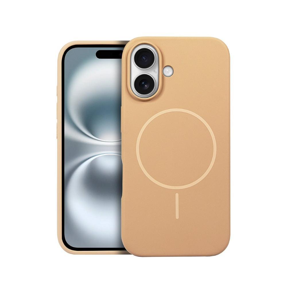 Capa case capinha para iPhone 16 Plus - Silicon Liquid Magsafe - Desert - Gshield - 1