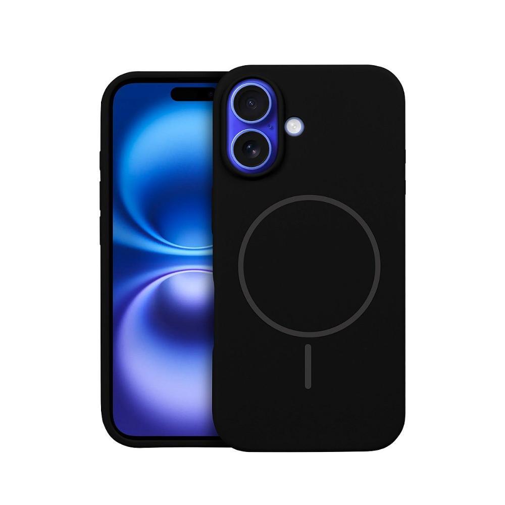 Capa case capinha para iPhone 16 - Silicon Liquid Magsafe - Preta - Gshield - 1