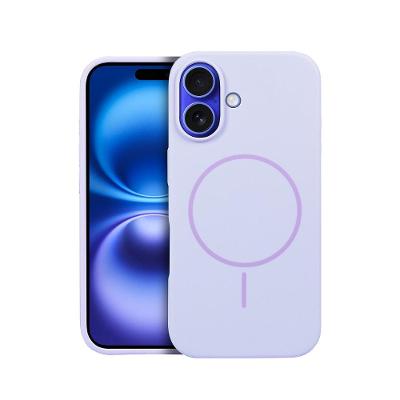 Capa case capinha para iPhone 16 - Silicon Liquid Magsafe - Lilás - Gshield