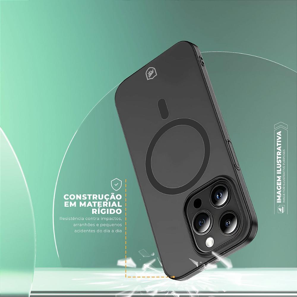Capa case capinha para iPhone 16 - Crystal Slim Magsafe Titanium Gshield - 7