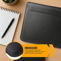 Capa case capinha de couro para Notebook até 15,6 a 16 Polegadas - Magnética Rove - Gshield - 3